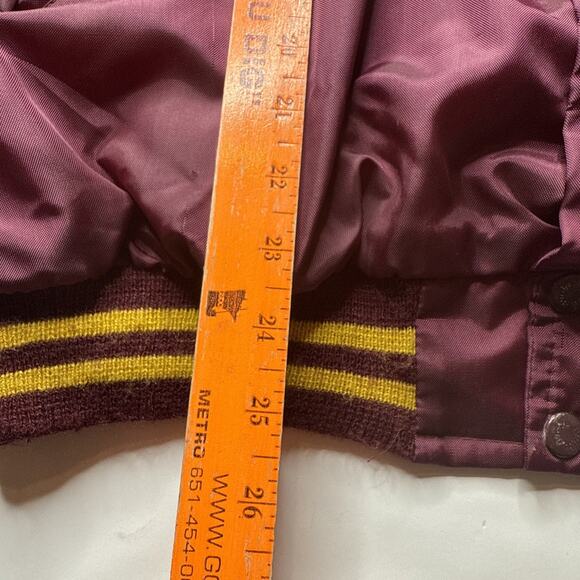 Vtg Birdie Satin Jacket Men Sz XL MMAA Basketball 1982 Runner Up Maroon MN - Picture 8 of 14